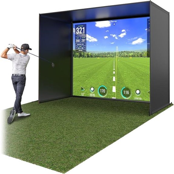 GoSports Golf Simulator Enclosure Nets with Frame Kit