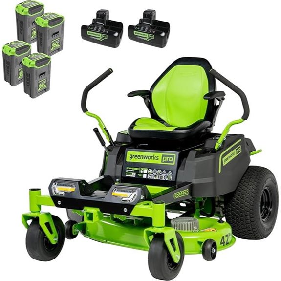 Greenworks 60V 42” Cordless Zero Turn Mower with Batteries