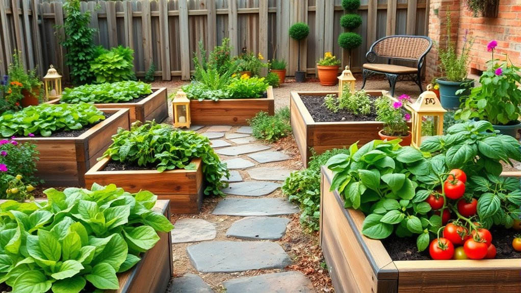grow herbs and vegetables