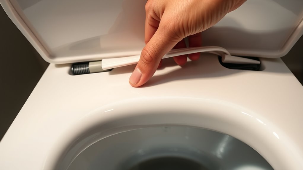 handle tank cover gently