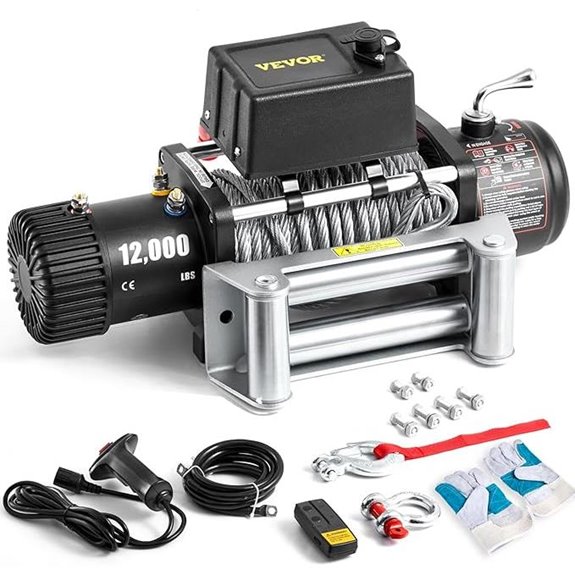 VEVOR 12,000lbs Electric Truck Winch with Remote