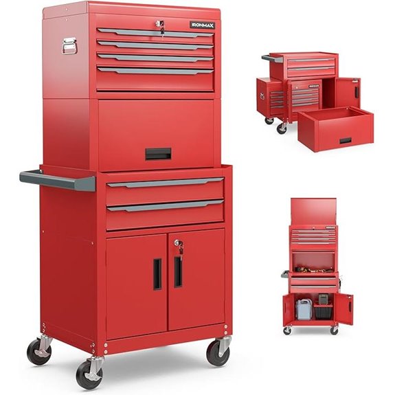 Goplus 6-Drawer Heavy Duty Rolling Tool Chest