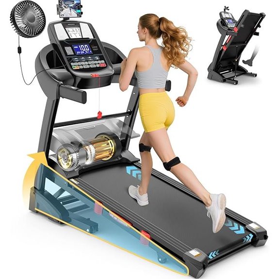 400 lbs Capacity Treadmill with Incline and APP Control