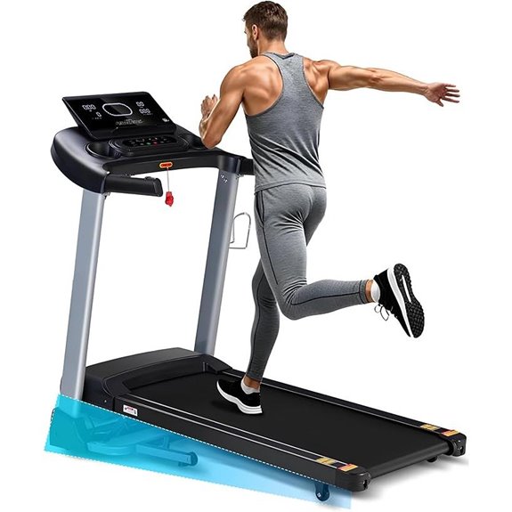 Heavy Duty Home Treadmill with Incline and Bluetooth