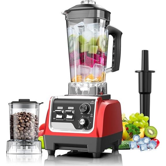Powerful 1800W Blender for Smoothies and Ice