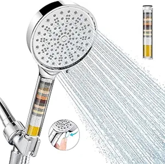 Cobbe High-Pressure Shower Head with Handheld Filter