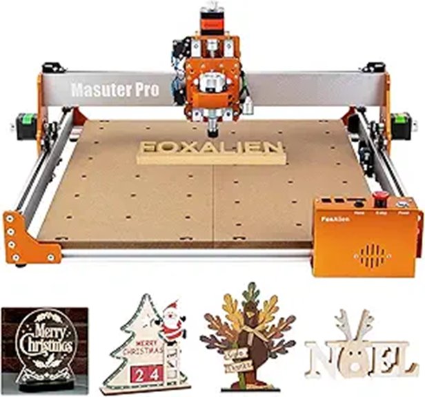 FoxAlien Masuter Pro 3-Axis CNC Router for Hobbyists