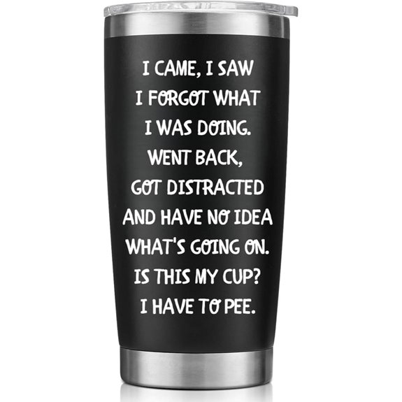 Funny White Elephant Tumbler for Adults