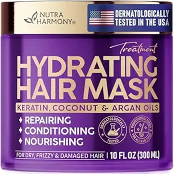 NutraHarmony Hydrating Hair Mask with Argan & Coconut
