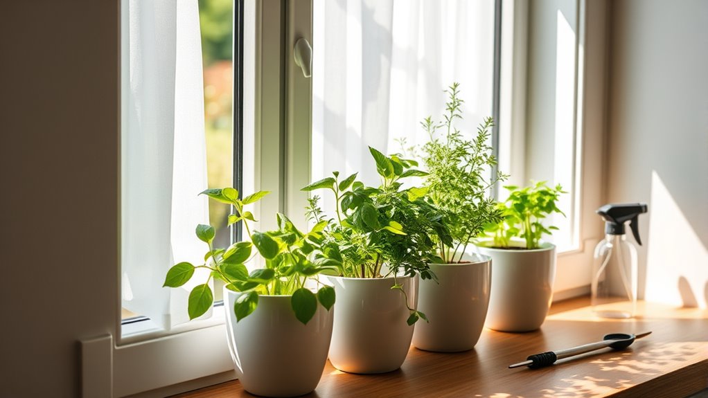 ideal herb indoor conditions