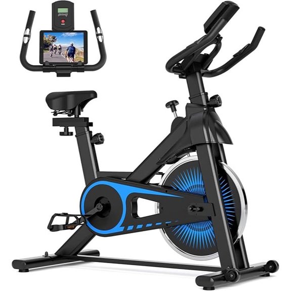 Indoor Cycling Exercise Bike with Heart Rate Monitor