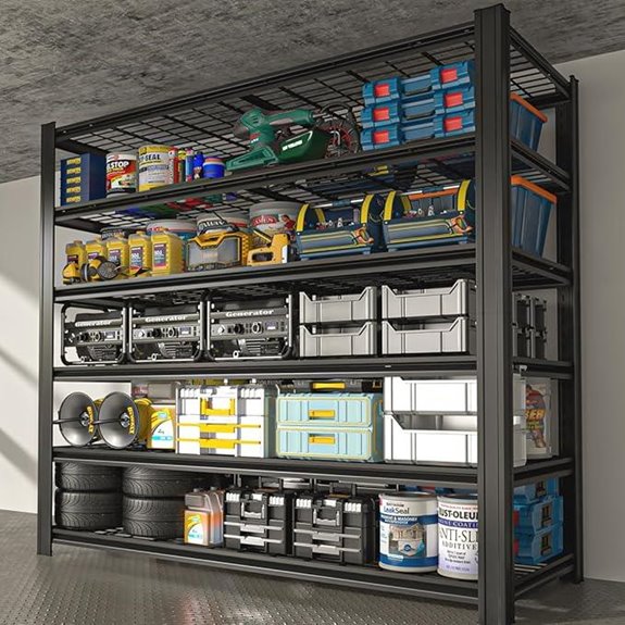 Heavy-Duty Industrial Steel Garage Shelving Unit