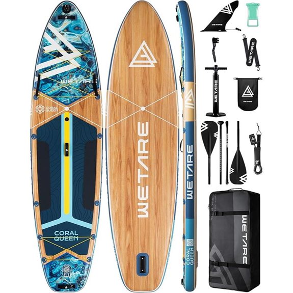 inflatable adult paddleboard size