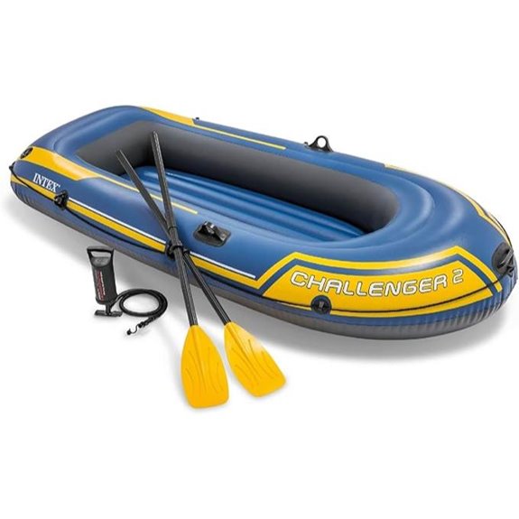 INTEX Challenger 2 Inflatable Boat Set with Pump