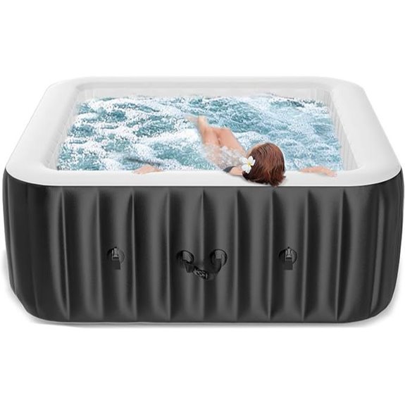 Inflatable 4-6 Person Hot Tub with Bubble Jets