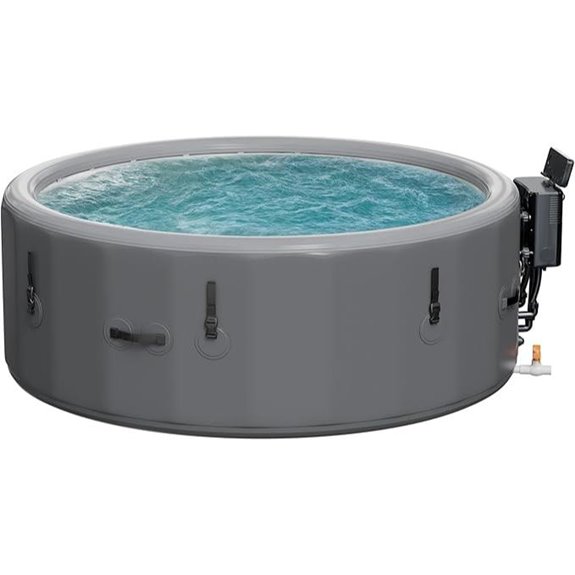 Inflatable 4-6 Person Hot Tub with Jets and Cover