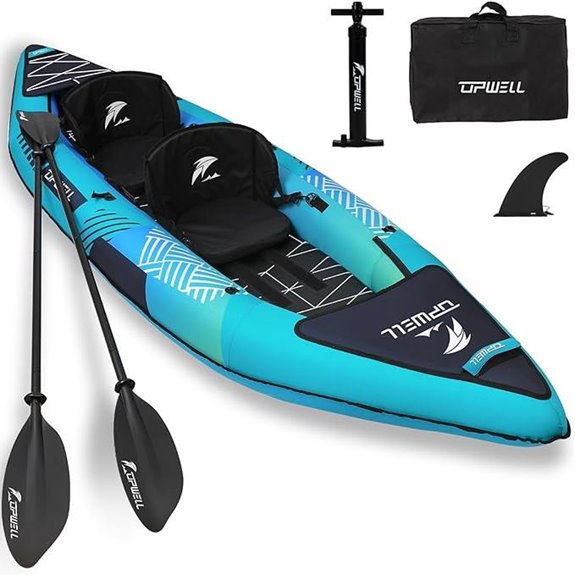 UPWELL Inflatable Kayak for 2 with Accessories