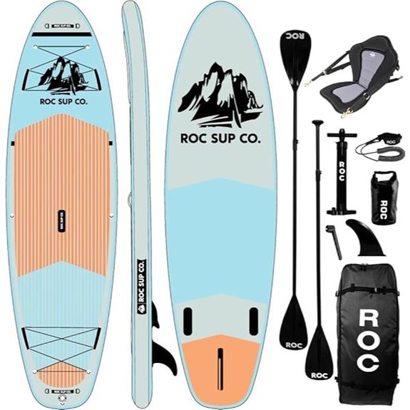 Roc Inflatable Stand Up Paddle Board with Accessories