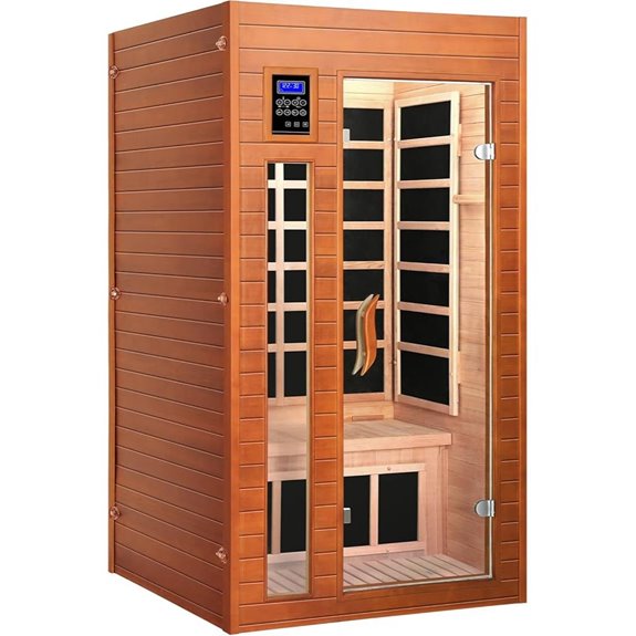 Infrared Sauna with Red Light Bluetooth 7-Color Therapy