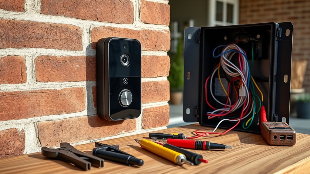 install and connect doorbell