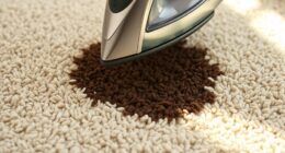 iron carpet stain removal