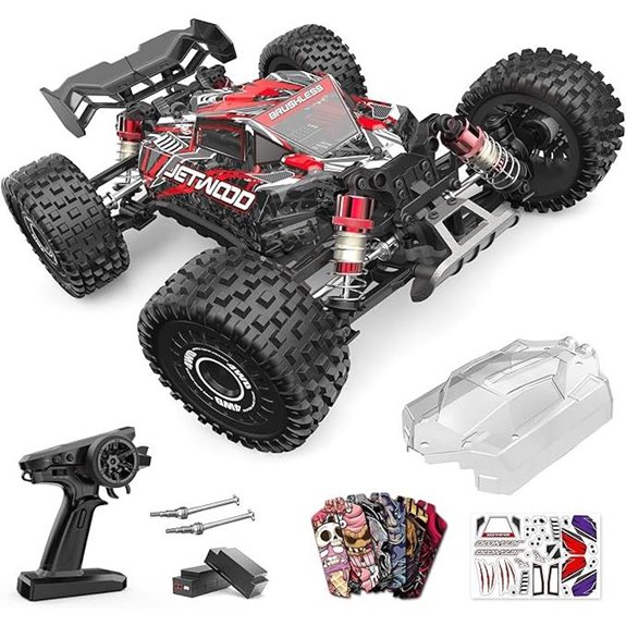 Jetwood 1/16 Brushless RC Car with 42 MPH Speed