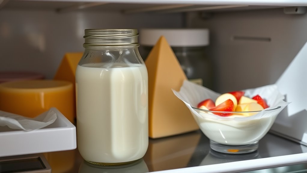 keep dairy properly sealed