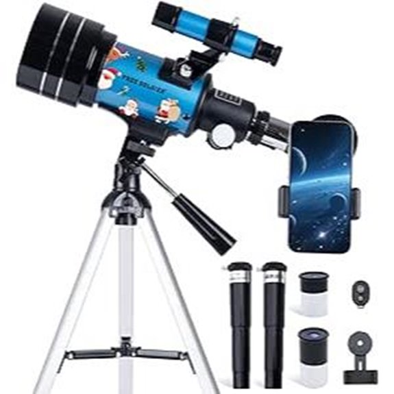 FREE SOLDIER Kids Telescope 70mm Refractor with Remote