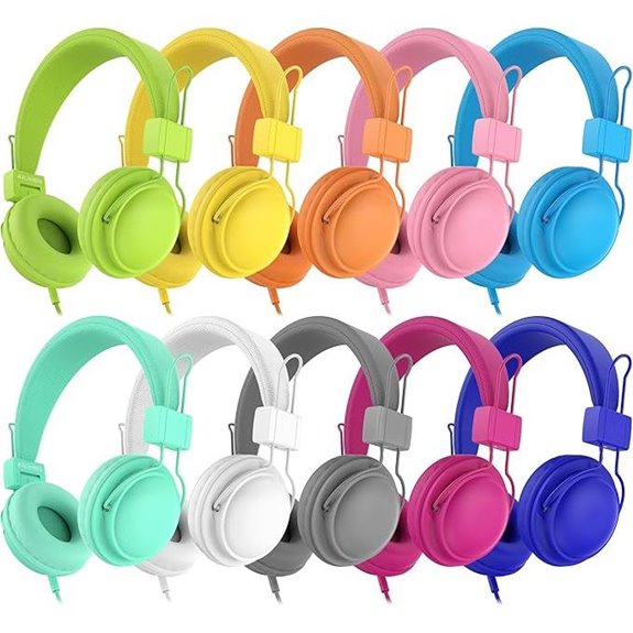 AILIHEN Kids Headphones 20-Pack for School Microphone
