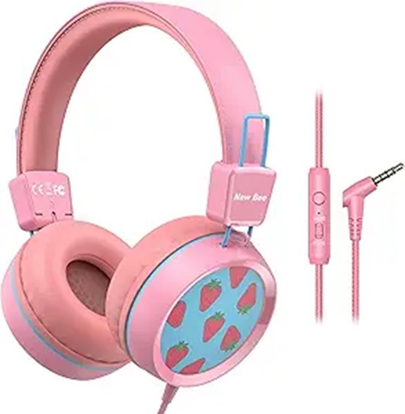 New Bee Kids Wired Headphones with Microphone