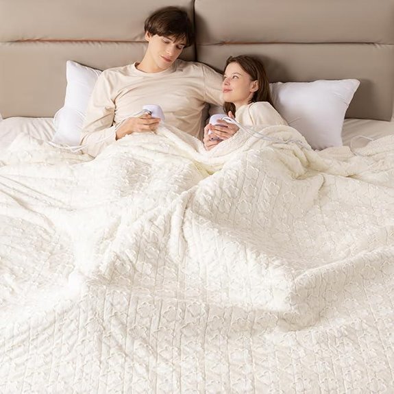 Bearhug King Size Electric Blanket with Dual Controllers