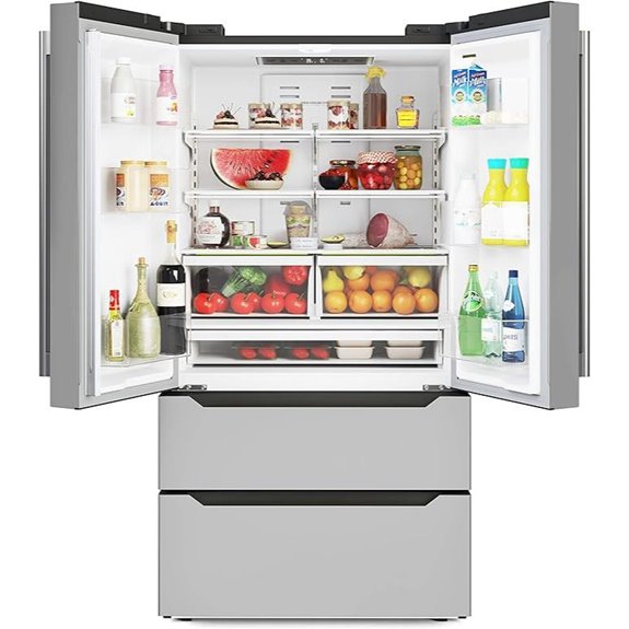 KoolMore 22.5 Cu.Ft French Door Refrigerator
