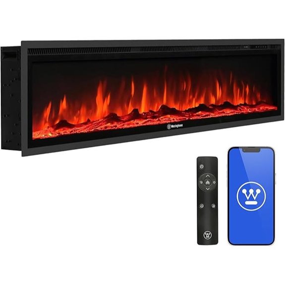 Westinghouse 60 Inch Electric Fireplace Heater with Alexa