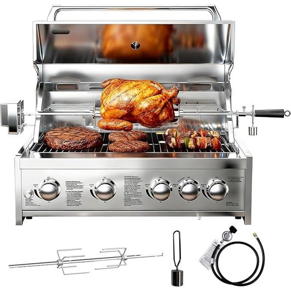 BODEGA 30-Inch 5-Burner Gas Grill Stainless Steel