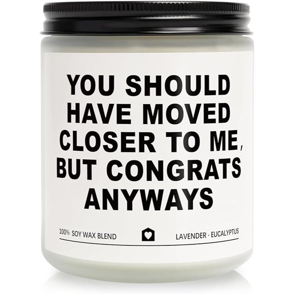 Lavender Scented Candle Housewarming Gift (7oz)