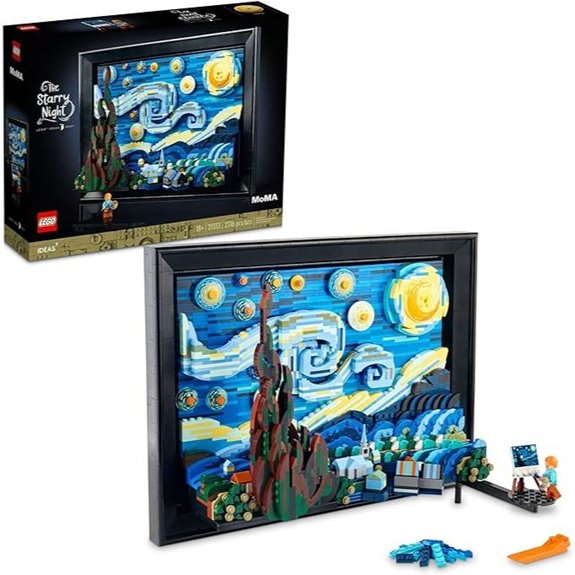 LEGO Van Gogh Starry Night Wall Art Set