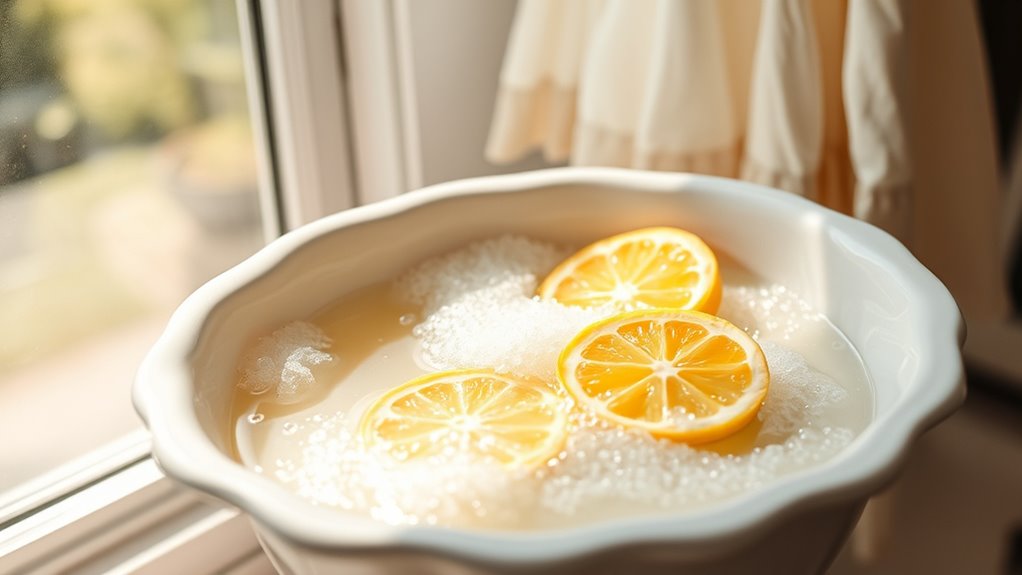 lemon brightens white laundry