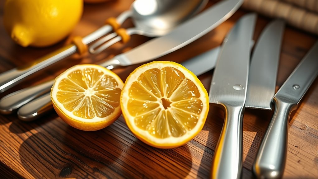 lemon cleaning restores shine