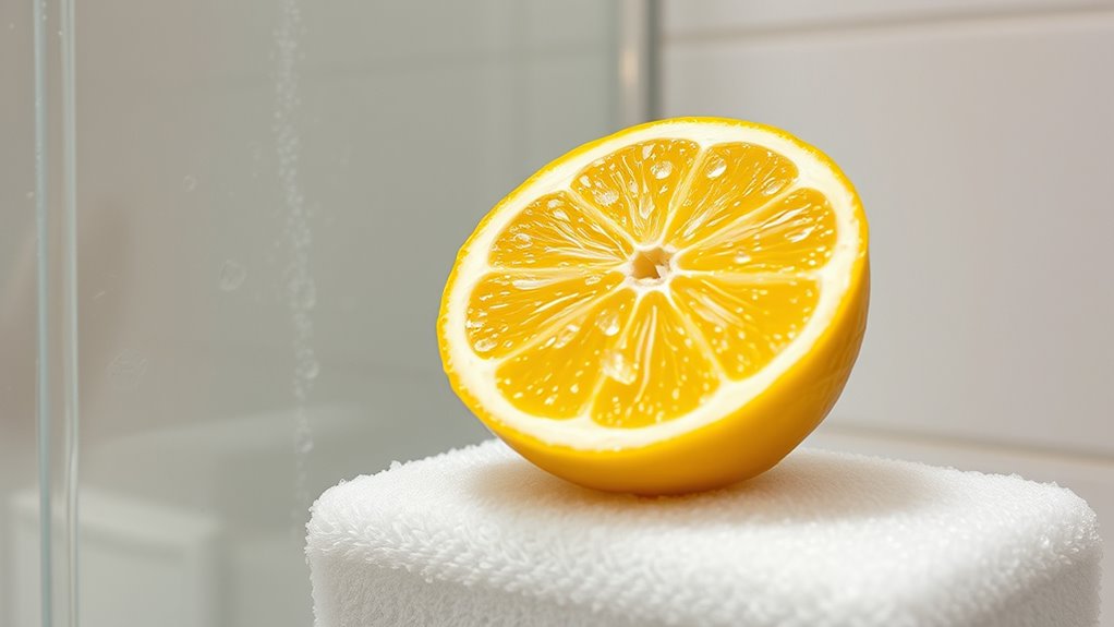 lemon removes soap scum