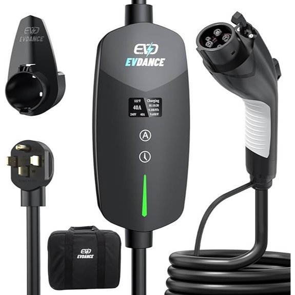 Level 2 EV Charger with 25ft Cable and NEMA 14-50 Plug