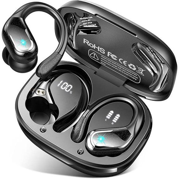 Wireless Earbuds with 75H Battery Waterproof & Noise Cancelling