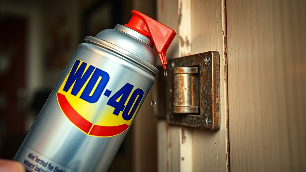 lubricate hinges and locks