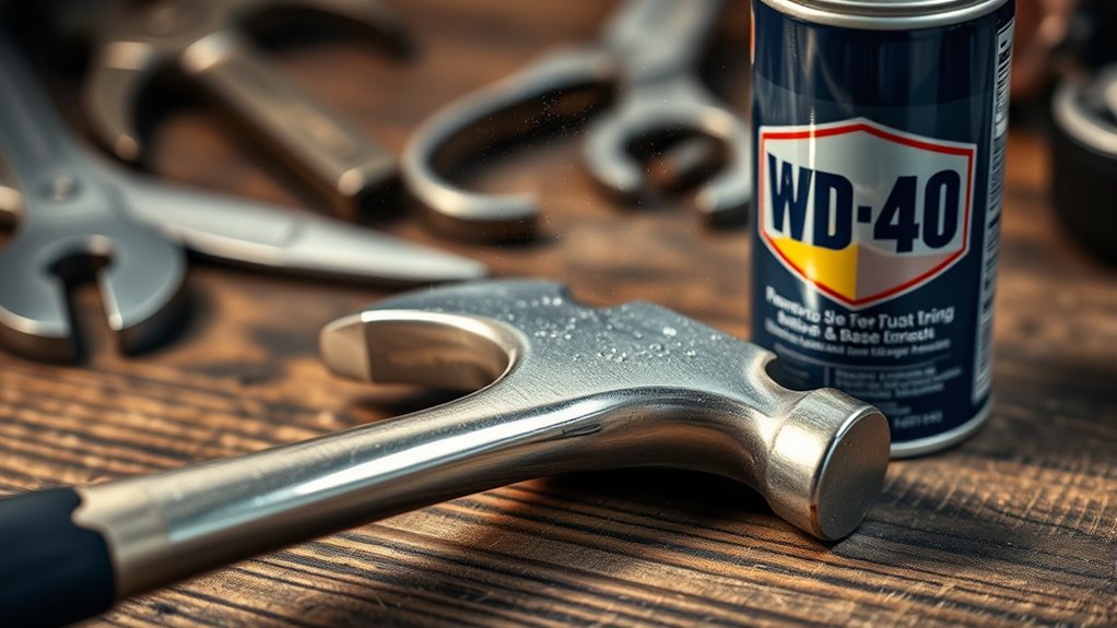 lubricate tools to prevent rust