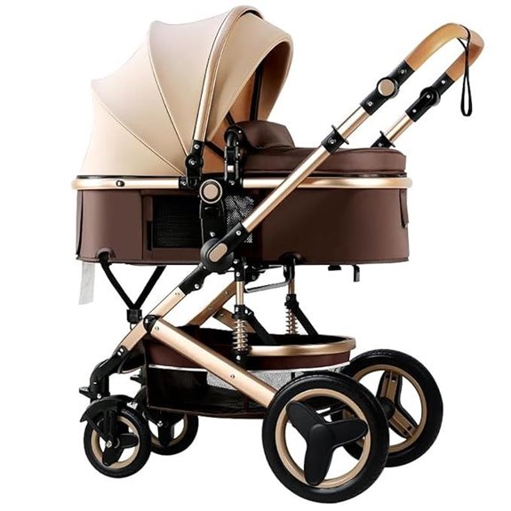 Luxury 2-in-1 Baby Stroller with Bassinet