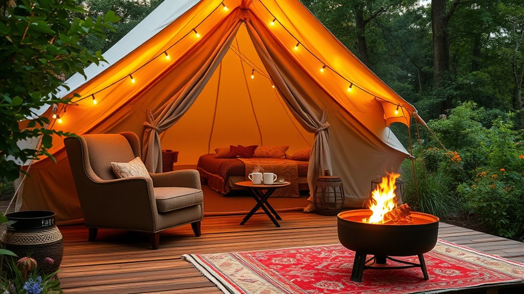 luxury camping affordability
