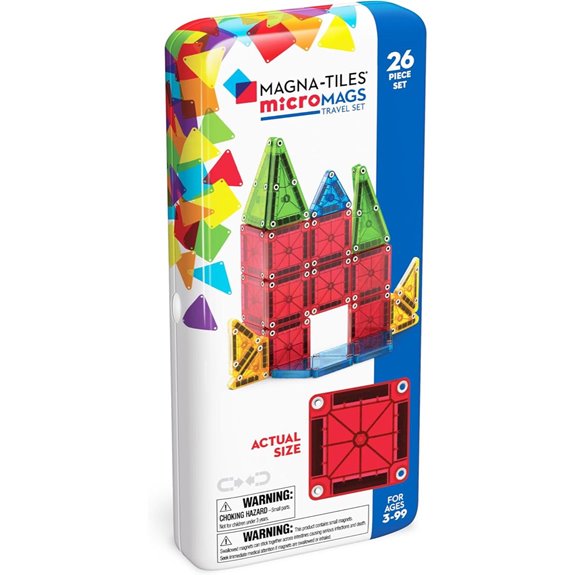 MAGNA-TILES microMAGS 26-Piece Travel Magnetic Set