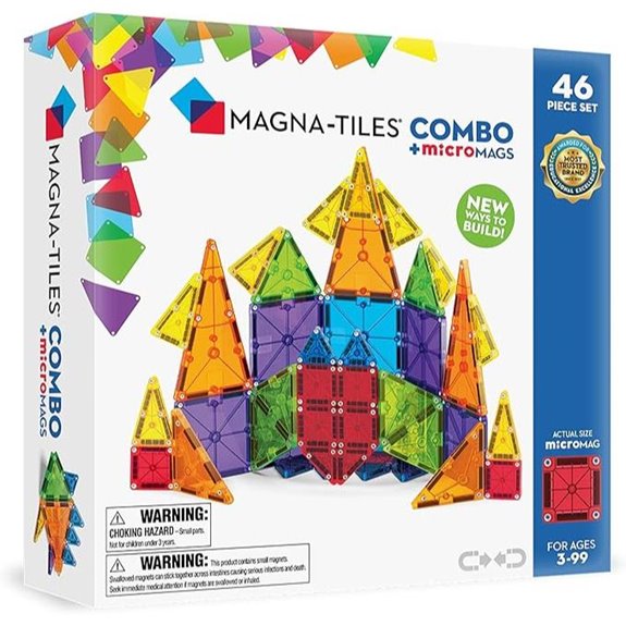 MAGNA-TILES 46-Piece Magnetic Construction Set