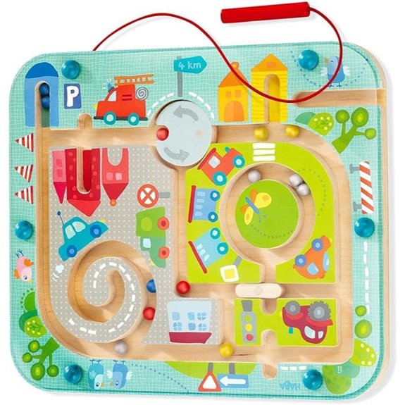 HABA Toddler Magnetic Town Puzzle Travel Toy