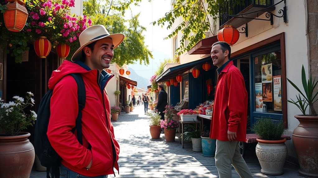 making friends while traveling