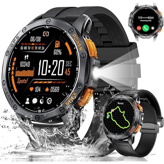 LIGE GPS Military Smartwatch with Features and Sports Modes